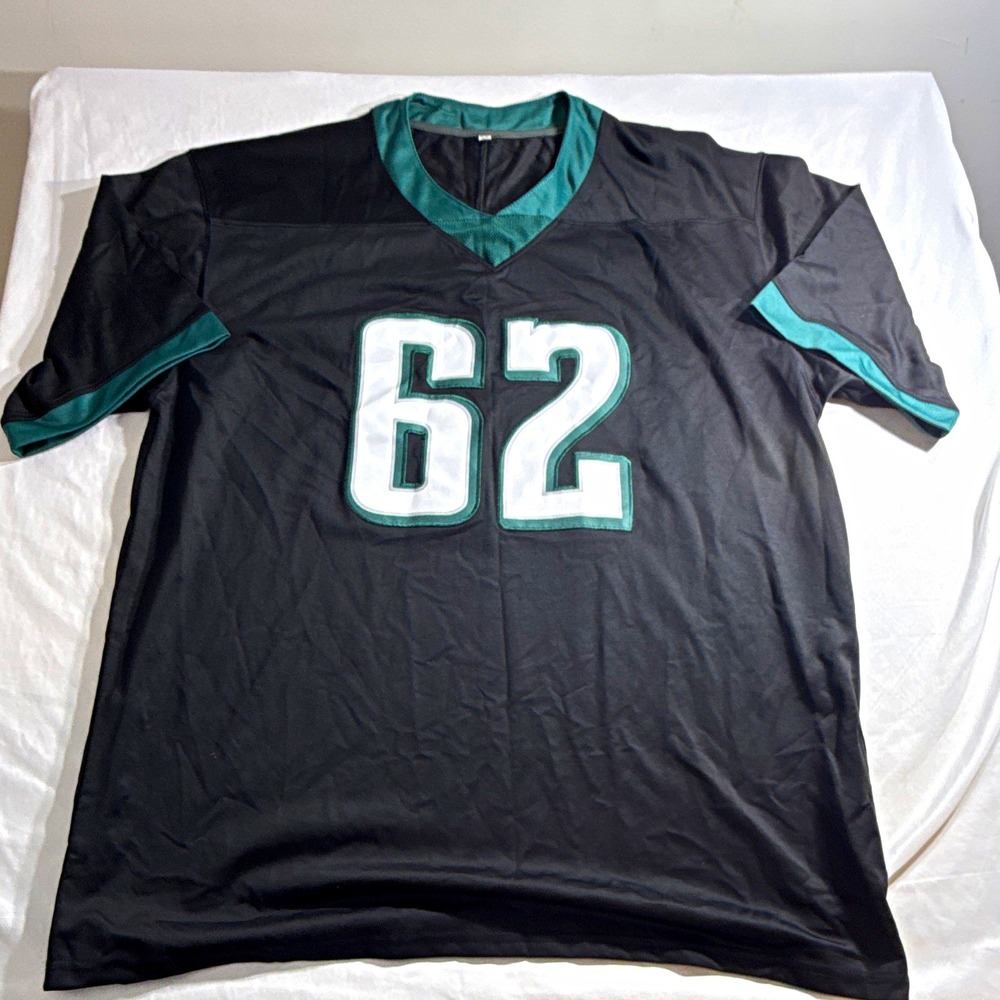 Philadelphia Eagles Jason Kelce #62 NFL Jersey Black/Green/White Size XXL